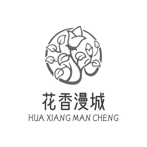 花香漫城logo设计