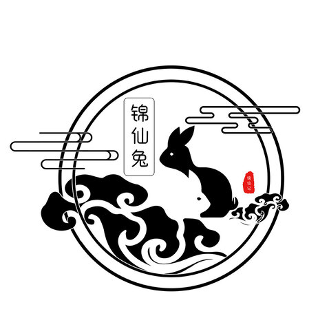 锦仙兔logo设计