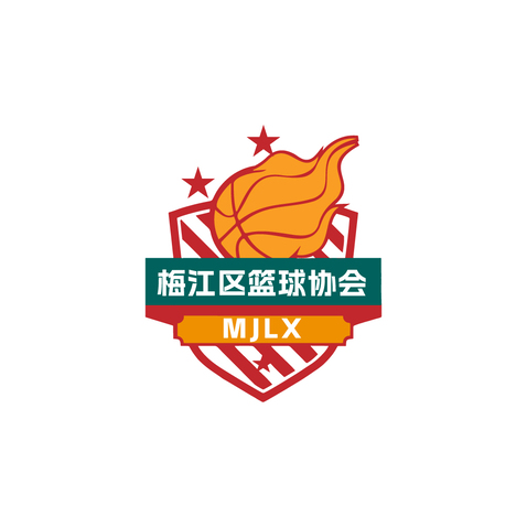 梅江区篮球协会logo设计