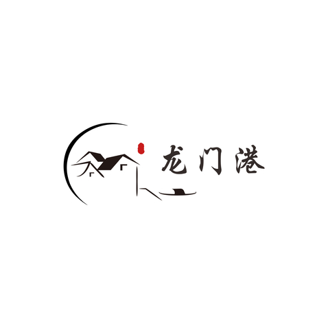 龙门港logo设计