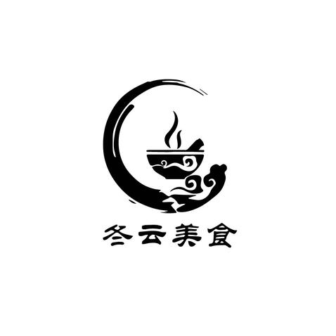 冬云美食logo设计