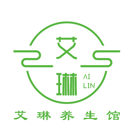 艾琳养生馆logo设计