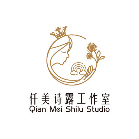 仟美诗露工作室logo设计