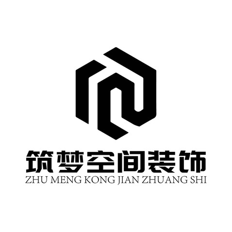 筑梦空间装饰工程有限公司logo设计