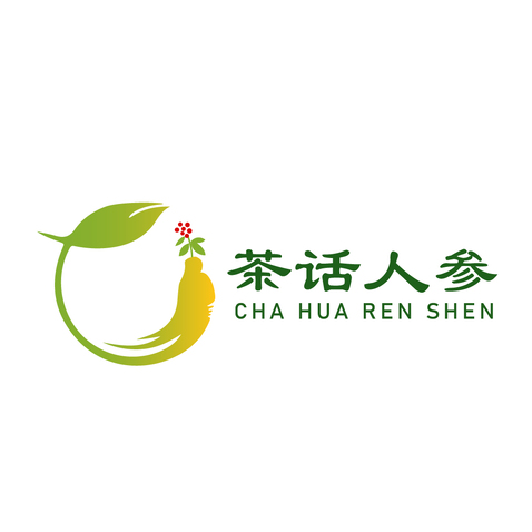 茶话人参logo设计