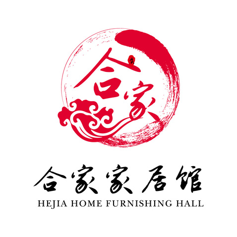 合家家居馆logo设计