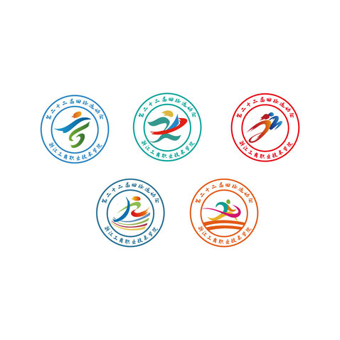 学校校徽五个logo设计