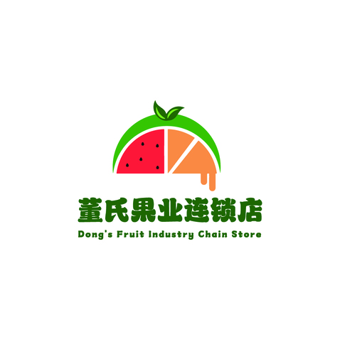 董氏果业连锁店logo设计