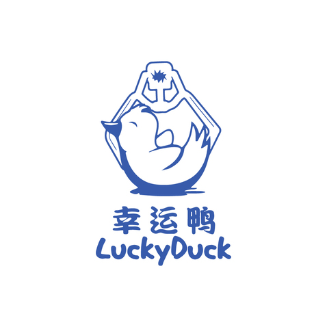 幸运鸭logo设计