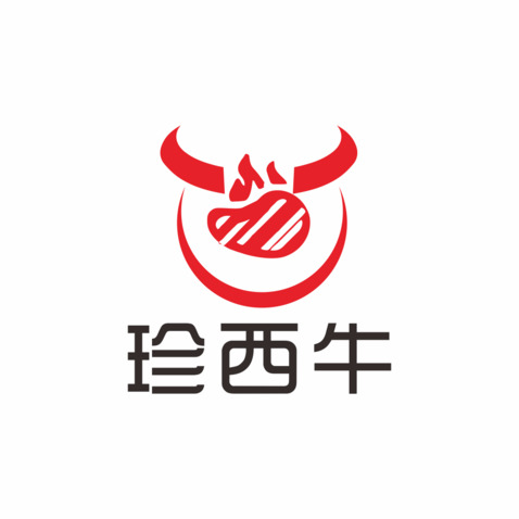 珍西牛logo设计