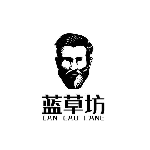 蓝草坊logo设计