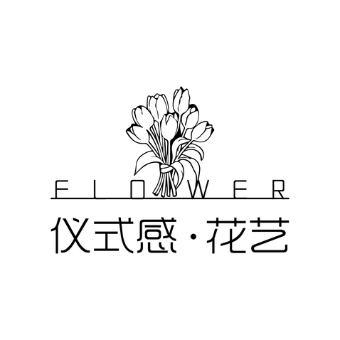 仪式感花艺logo设计