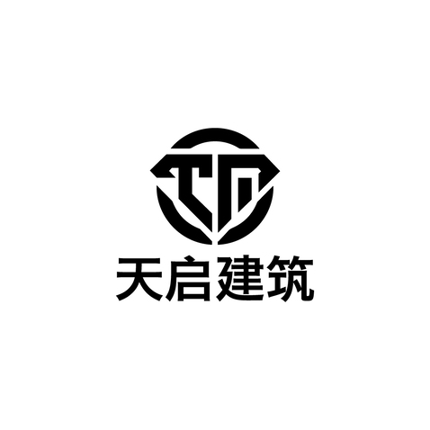 天启建筑logo设计