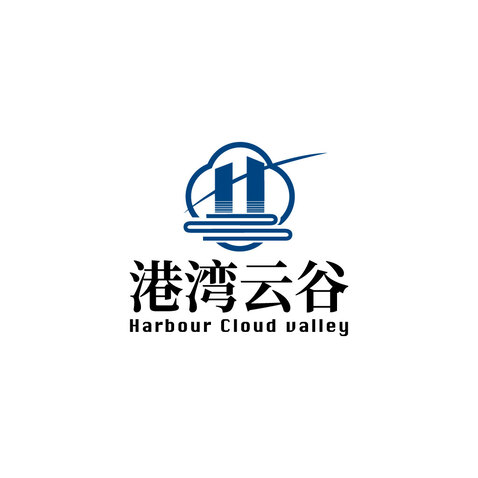 港湾云谷logo设计