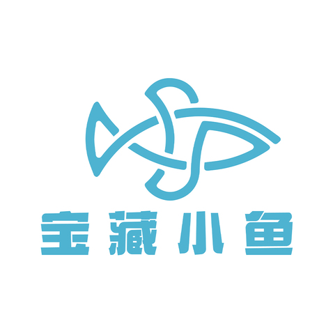 宝藏小鱼logo设计