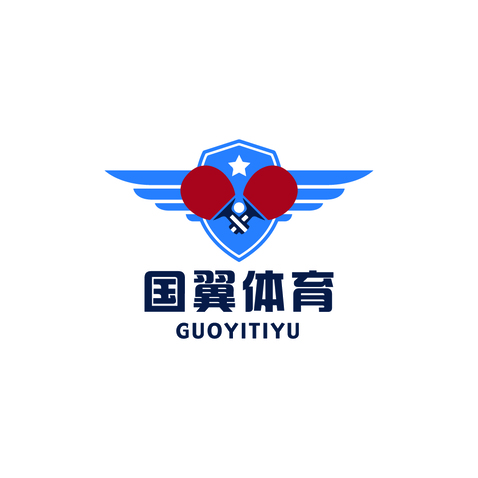 国翼体育logo设计