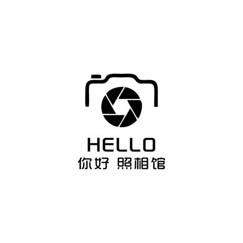 你好照相馆logo设计