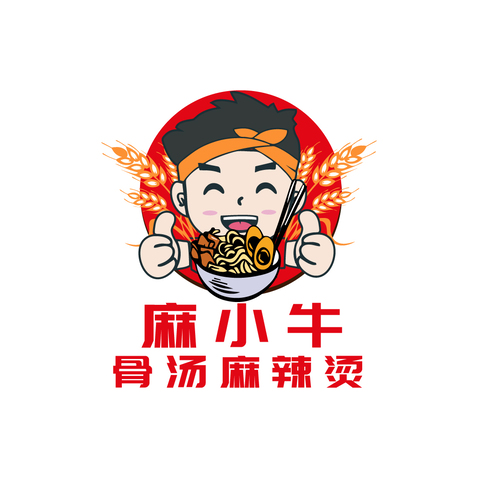 麻小牛logo设计