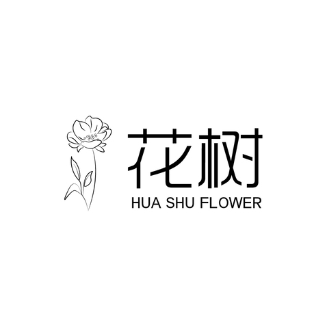 花树HuaShuflowerlogo设计