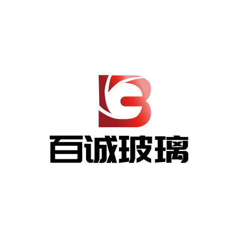 百诚玻璃logo设计