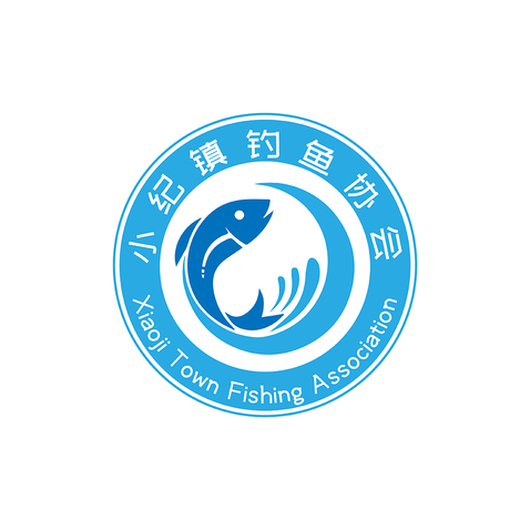 小纪镇钓鱼协会logo设计