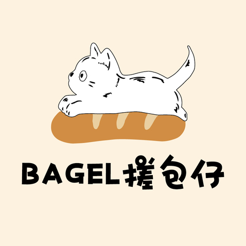 BAGEL搓包仔logo设计