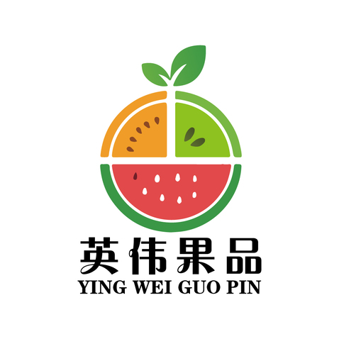 英伟果品logo设计