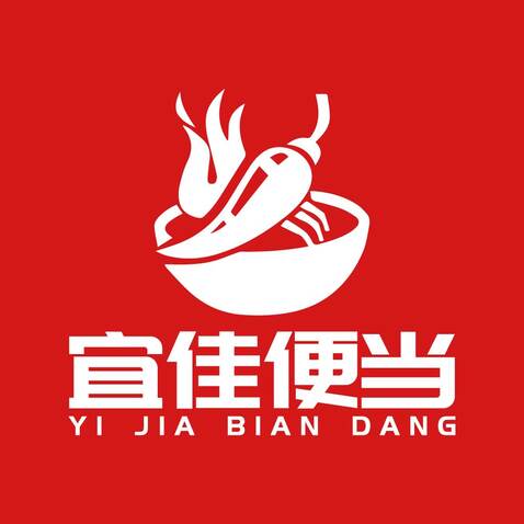 宜佳便当logo设计