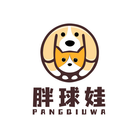 胖球娃logo设计