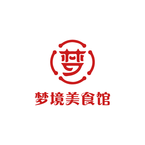 梦境美食馆logo设计