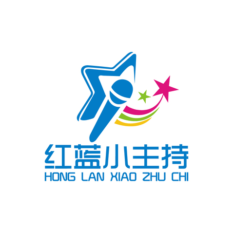 红蓝小主持logo设计