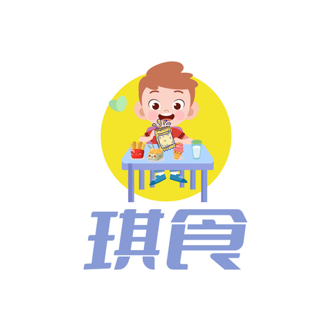 琪食logo设计