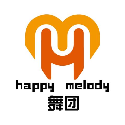 happymelody舞团logo设计