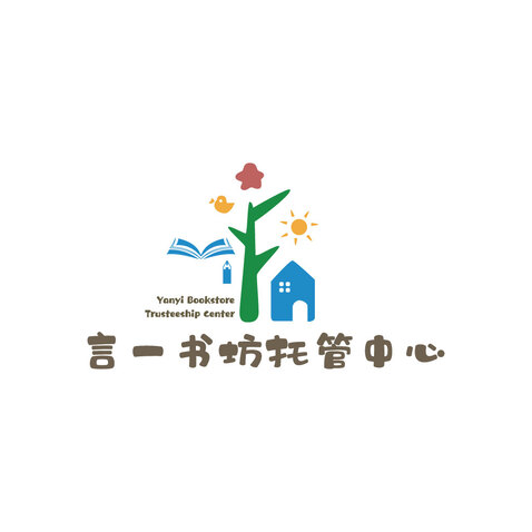 言一书房logo设计