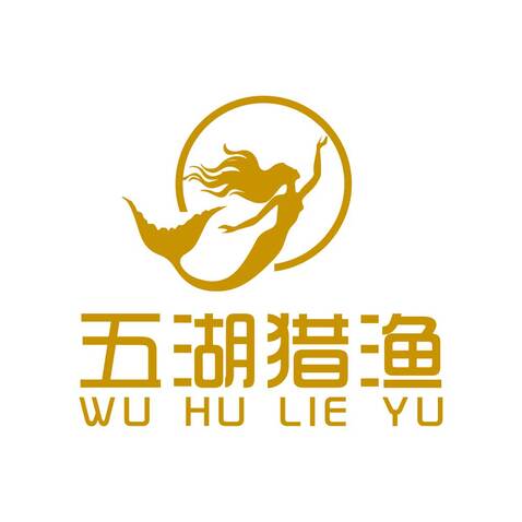 五湖猎渔logo设计