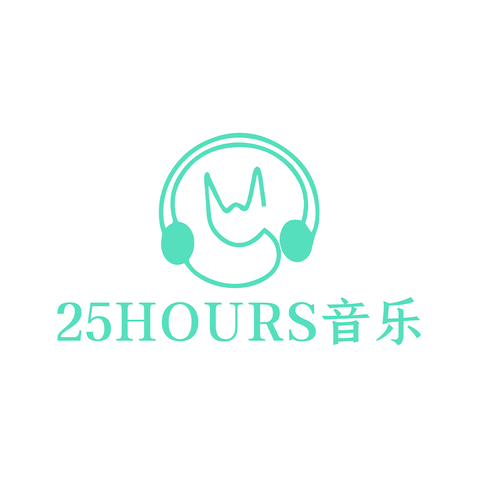 25HOURS音乐logo设计