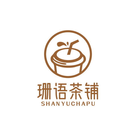 珊语茶铺logo设计