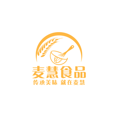 麦慧食品logo设计