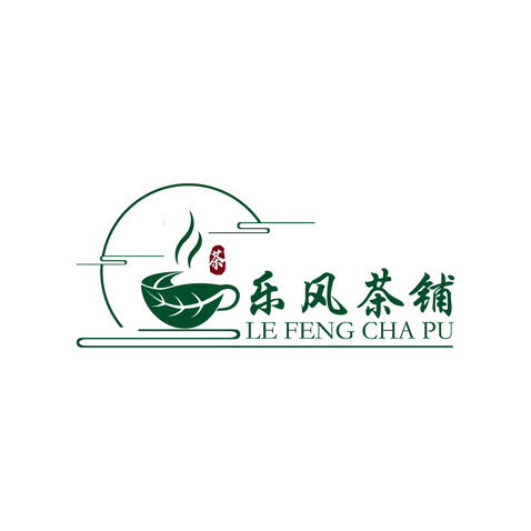 乐风茶铺logo设计