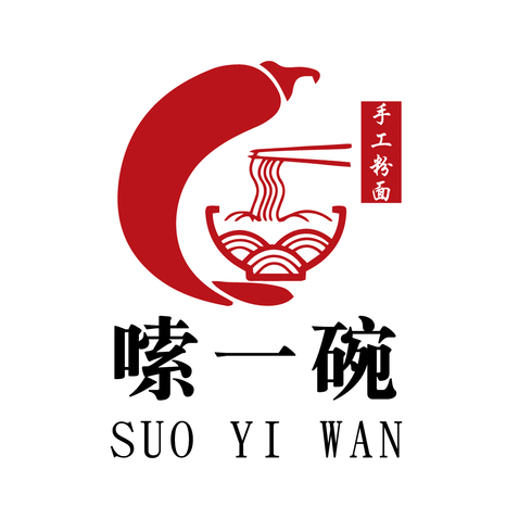 嗦粉logo设计