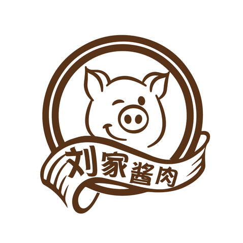 刘家酱肉logo设计