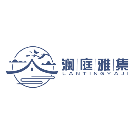  雅居山水logo设计