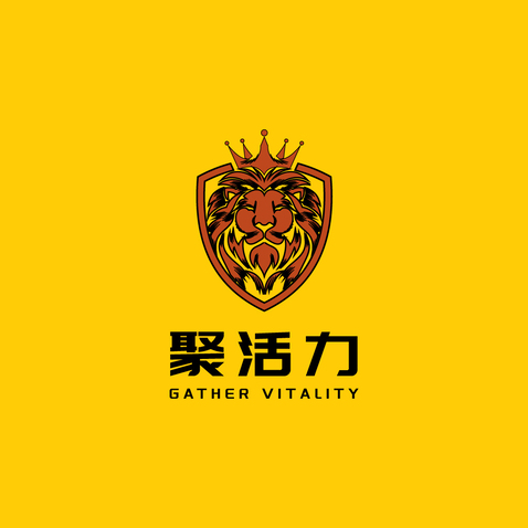 雄狮聚能logo设计