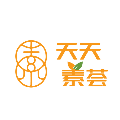 素食健康餐饮logo设计