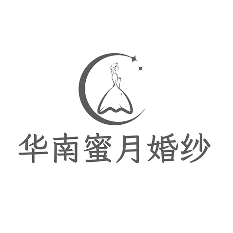 华南蜜月婚纱logo设计