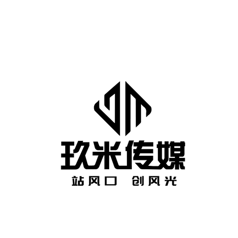 玖米传媒logo设计